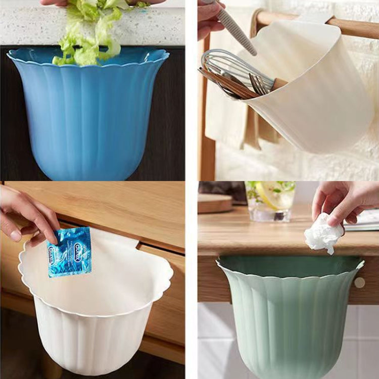 Multifunctional Hanging Kitchen Trash Can Household Flower Desktop Garbage Can