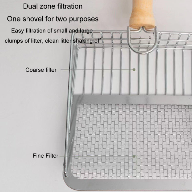 Metal Cat Litter Scoop Partition Filter Shovel Pet Care Cleaning Tool