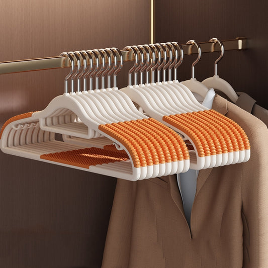 20pcs Anti-Skid Non Trace Clothes Racks Thickened Anti Shoulder Angle Household Clothes Hanger