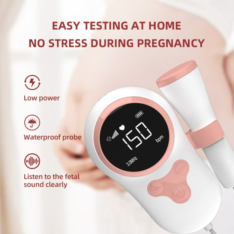 T505 IP5 Dustproof And Waterproof Pregnant Women Home Doppler Fetal Heart Rate Monitor