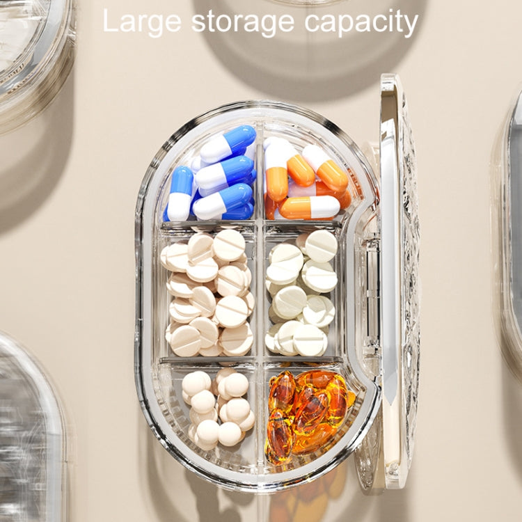 Portable Medicine Dispenser Traveling Carrying Plastic Organizer