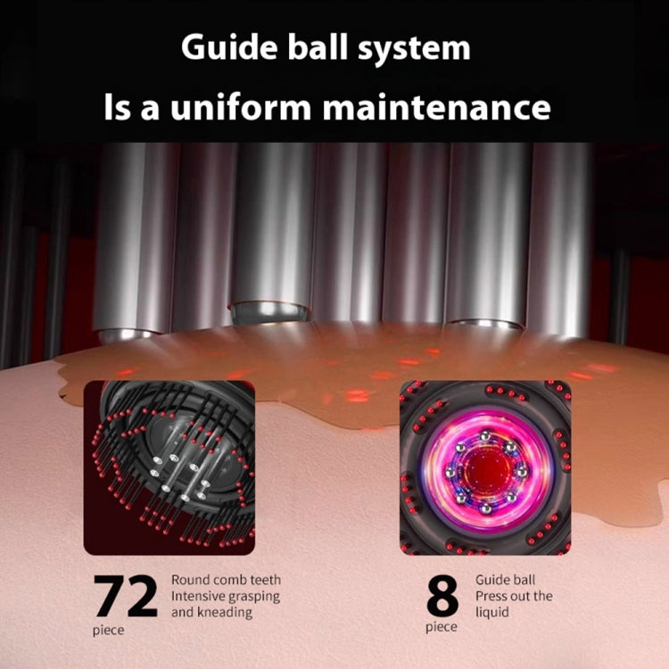 630nm Red Light Massage Comb Scalp Care Liquid Guide Hair Growth Instrument