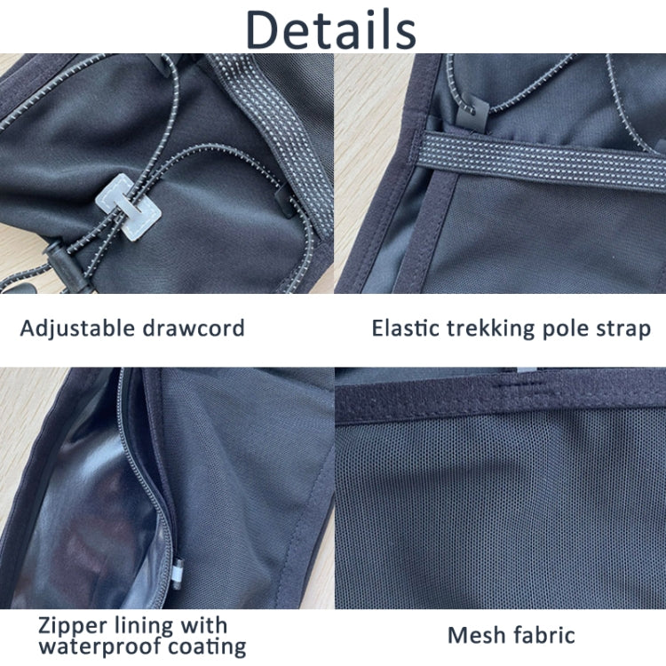 Running Sports Waist Bag Ultra-thin Breathable Belt With Trekking Pole Fixing Strap