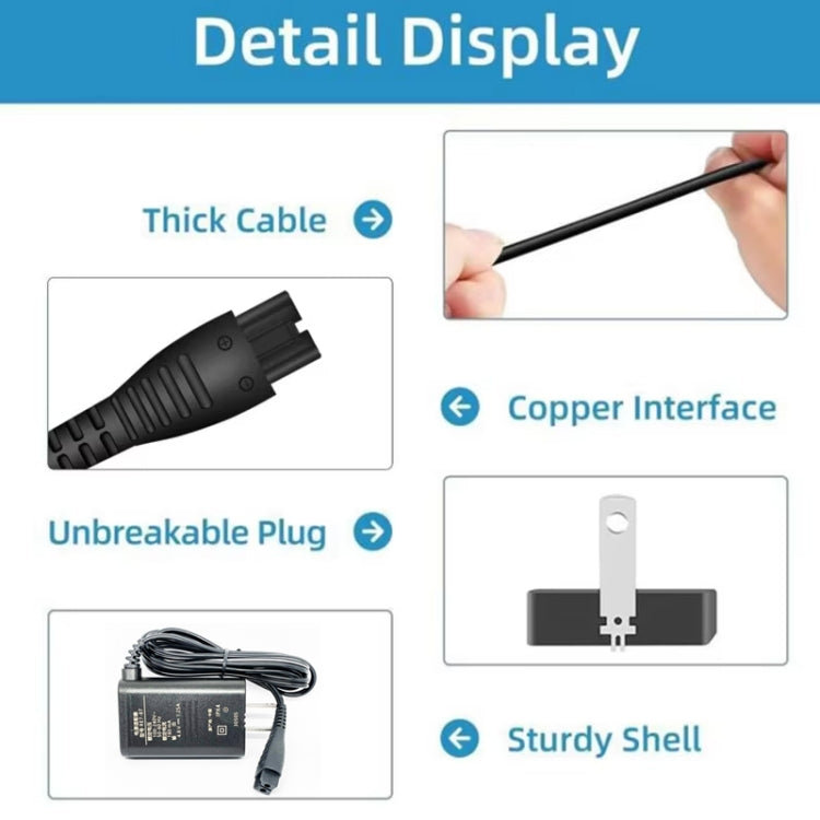 4.8V Charger For Panasonic Electric Shaver RE7-87 / ESLV50 / ESLV54 / ESRT34 / ESLT20, US Plug