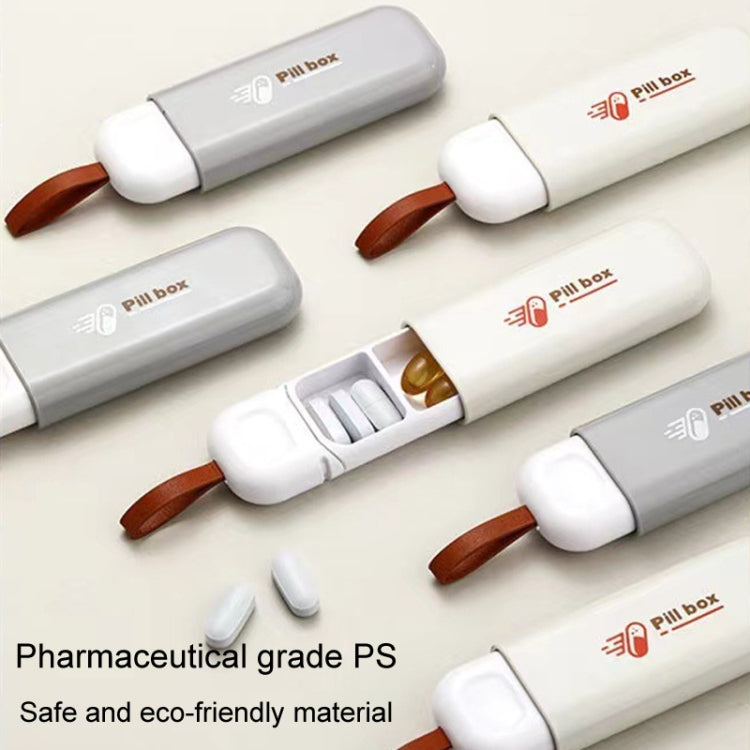 Portable Mini 3 Grids Pill Box Travel Sealed Moisture-proof Medicine Dispenser Pill Storage Box