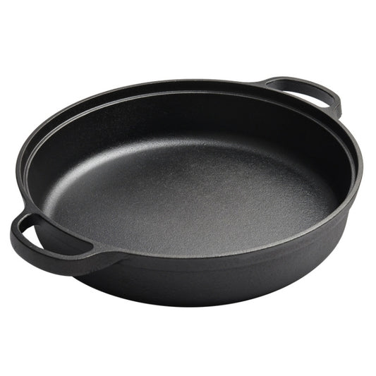 Cast Iron Cooking Pot Wok Nonstick Frying Pan Restaurant Kitchen Skillet Camping Cooker