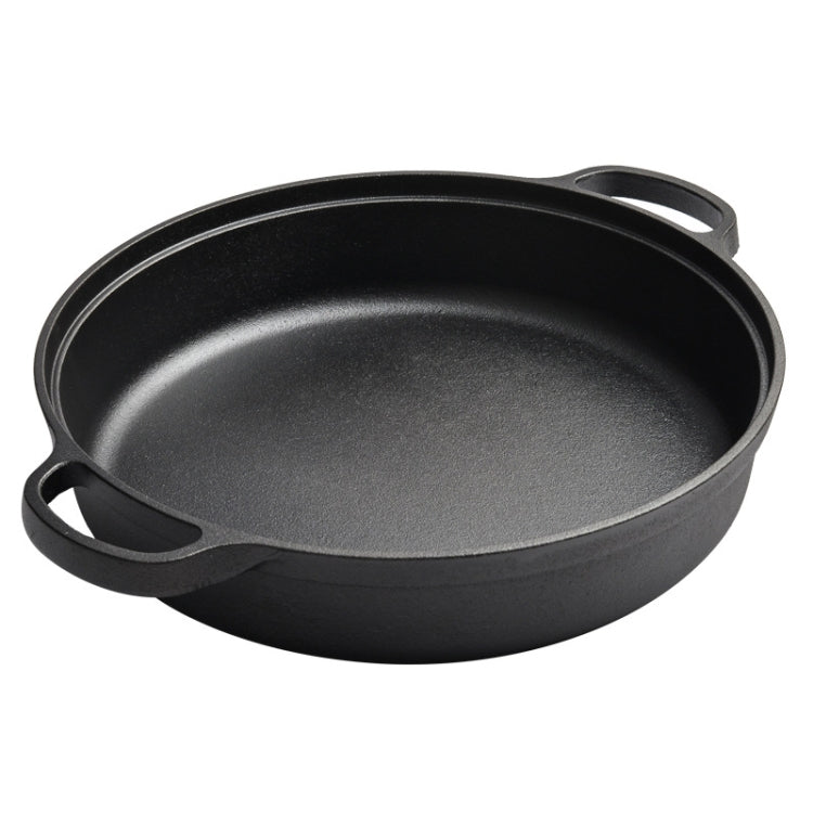 Cast Iron Cooking Pot Wok Nonstick Frying Pan Restaurant Kitchen Skillet Camping Cooker