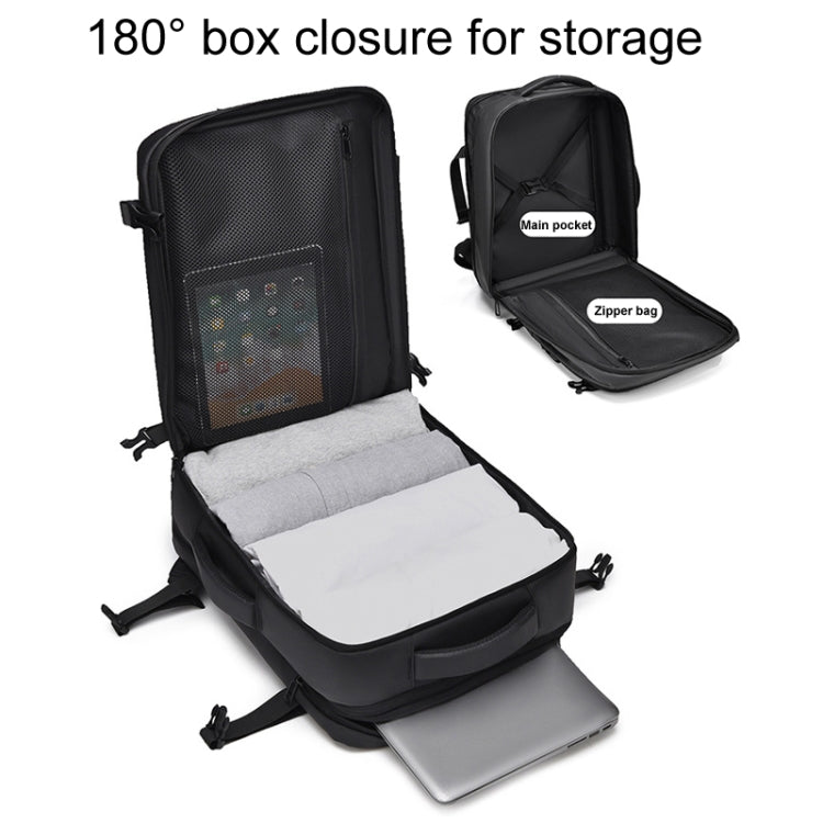 WEIXIER B726 Simple Expandable Double-Shoulder Backpack Large Capacity Business Casual Bag