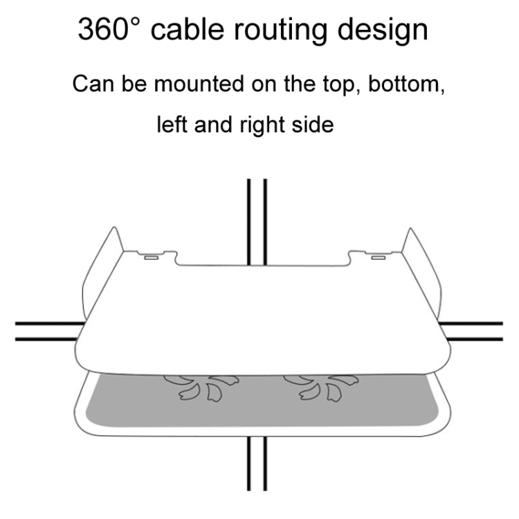 Living Room Projector Holder Home Wall-Mounted No-Punch Hollowing Set-Top Box Shelf