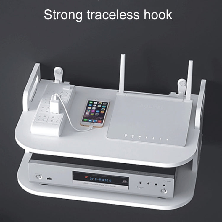 Living Room Projector Holder Home Wall-Mounted No-Punch Hollowing Set-Top Box Shelf