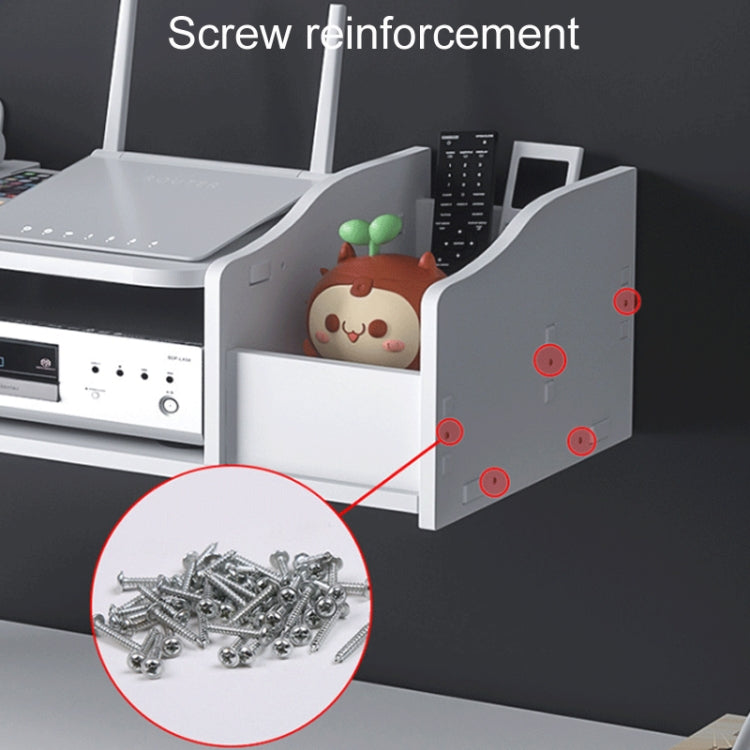 Living Room Projector Holder Home Wall-Mounted No-Punch Hollowing Set-Top Box Shelf