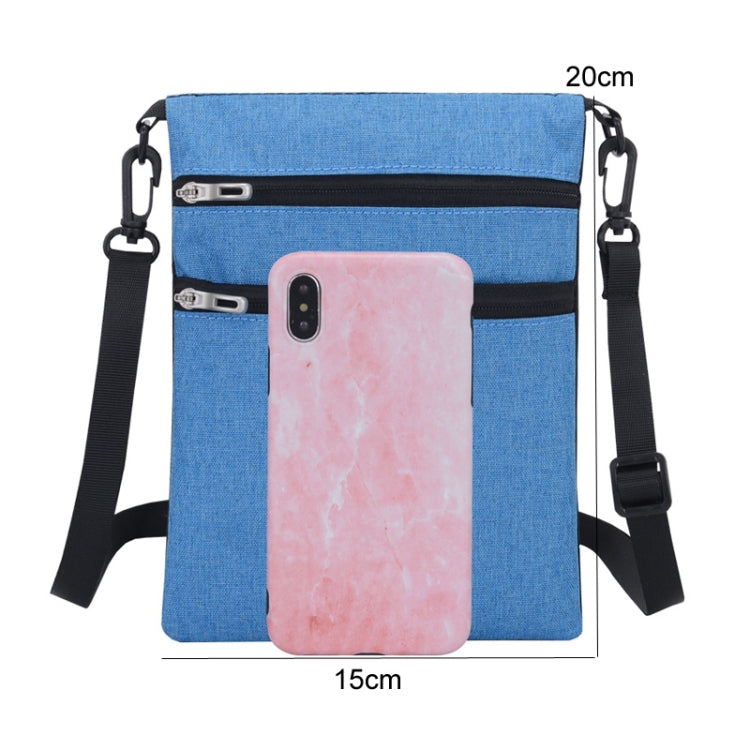 JUNLETU Crossbody Bag Waterproof Cell Phone Bag Travel Documents Passport Card Neck Pouch