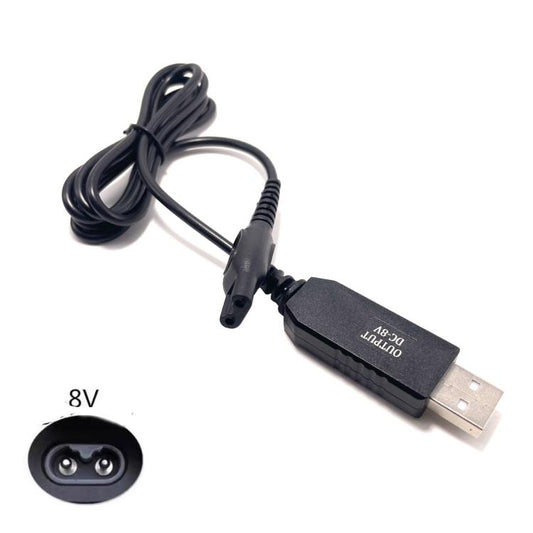 For Philips Shaver HQ850 8V USB Charging Cable Power Cord