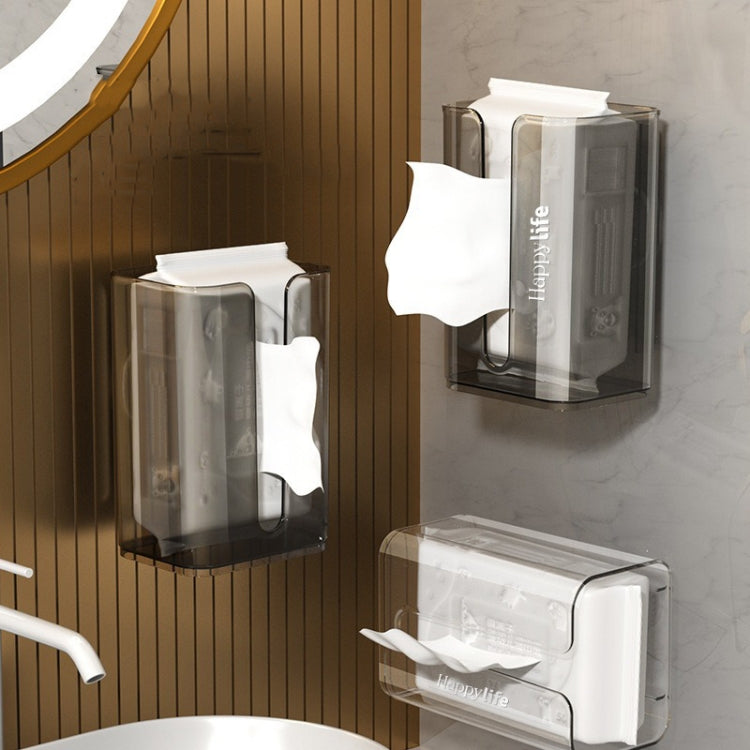 Suction Cup Tissue Box Holder Wall-mounted Tissue Box Cover