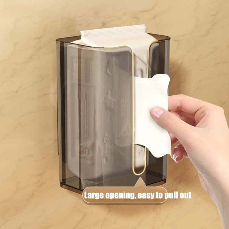 Suction Cup Tissue Box Holder Wall-mounted Tissue Box Cover
