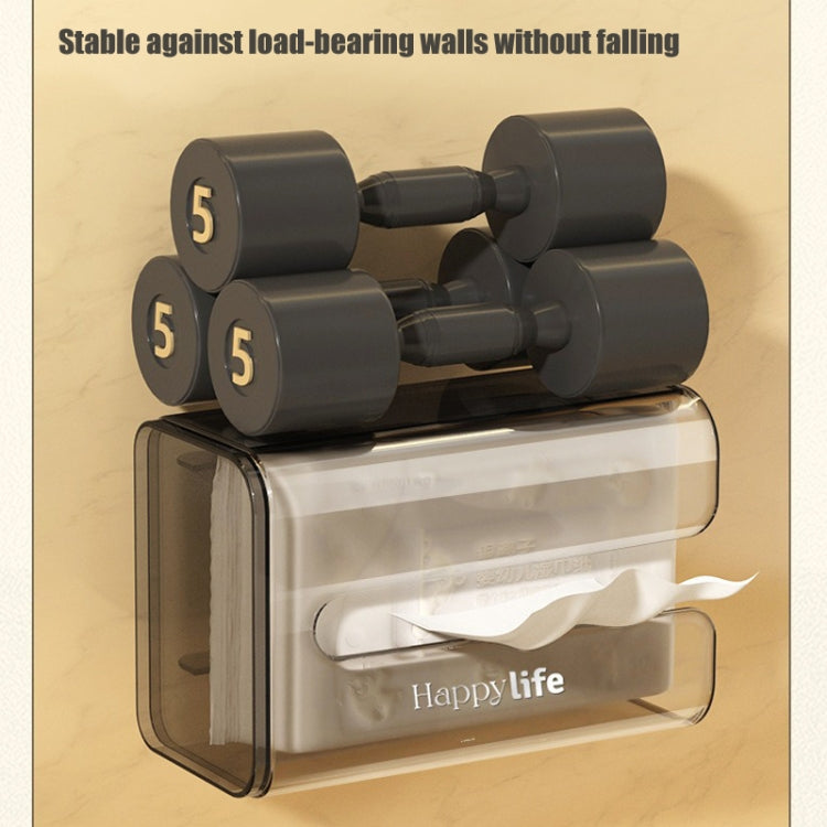 Suction Cup Tissue Box Holder Wall-mounted Tissue Box Cover