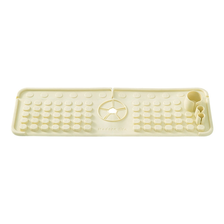 Faucet Silicone Drainage Mat Multi-functional Household Sink Countertop Anti-slip Anti-splash Storage Mat