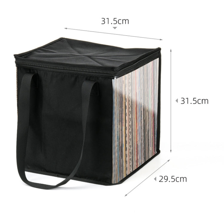 Transparent Vinyl Record Storage Bag Holds up to 50 Vinyl Albums Within 12 Inch