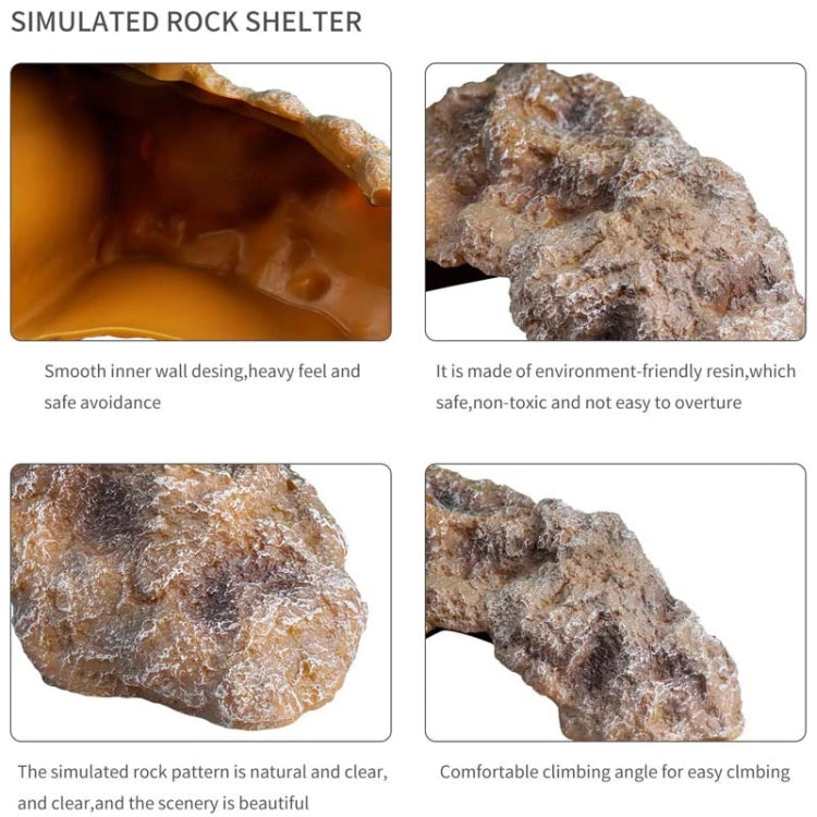 Reptile Simulation Rocks Hideaway House Turtle Sunbed