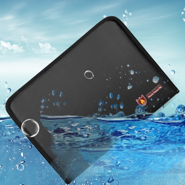 Fireproof Waterproof Accordion File Bag Document Organizer with 12 Pockets A4 Size