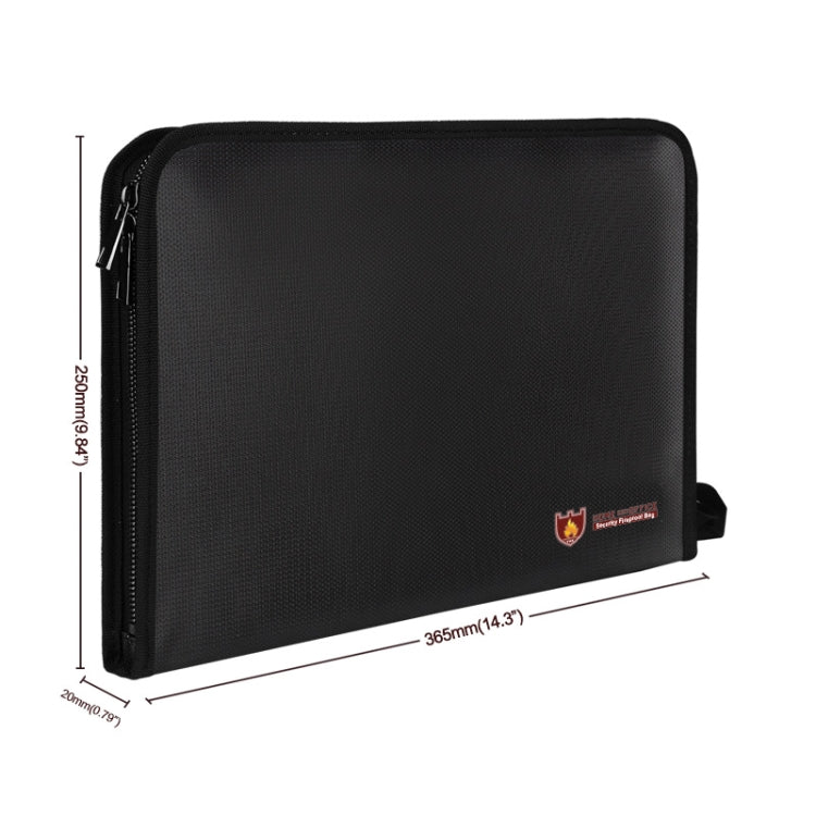 Fireproof Waterproof Accordion File Bag Document Organizer with 12 Pockets A4 Size