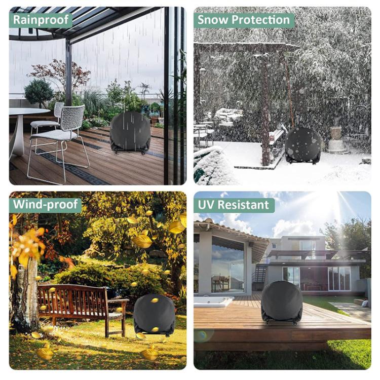 Outdoor Industrial Fan Waterproof and Dustproof Protective Cover, 61 x 19 x 61cm, 78 x 22 x 78cm, 120 x 55 x 120cm