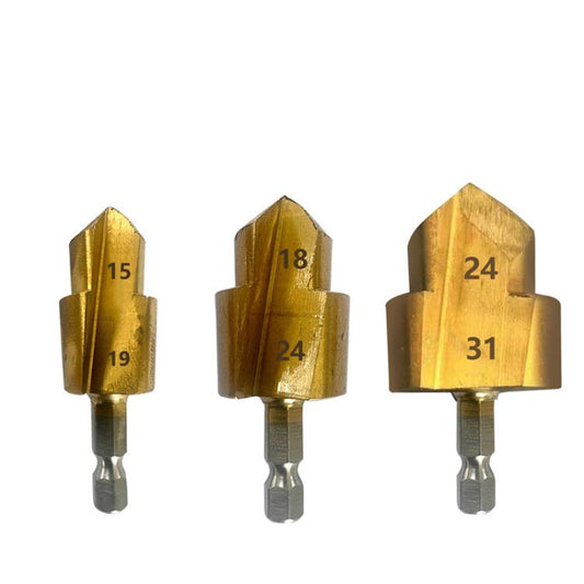 20 / 25 / 32 Hexagonal Shank PPR Step Drill Bits Leak Repairing And Connecting Tools