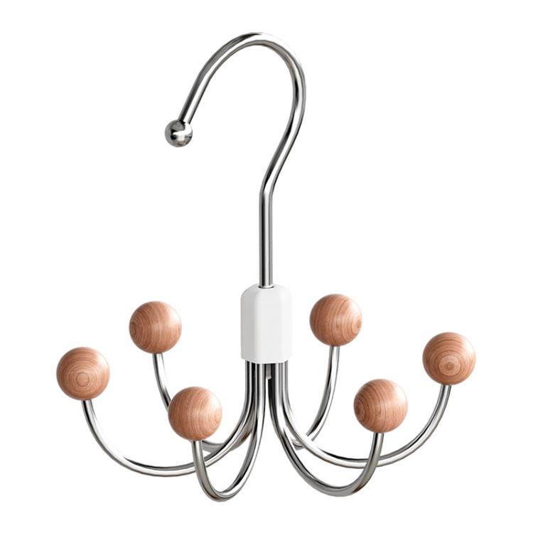 Six Claws Hooks 360 Degree Rotating Wardrobe Bag Hanger Multi-functional Underwear Clothes Storage Hooks