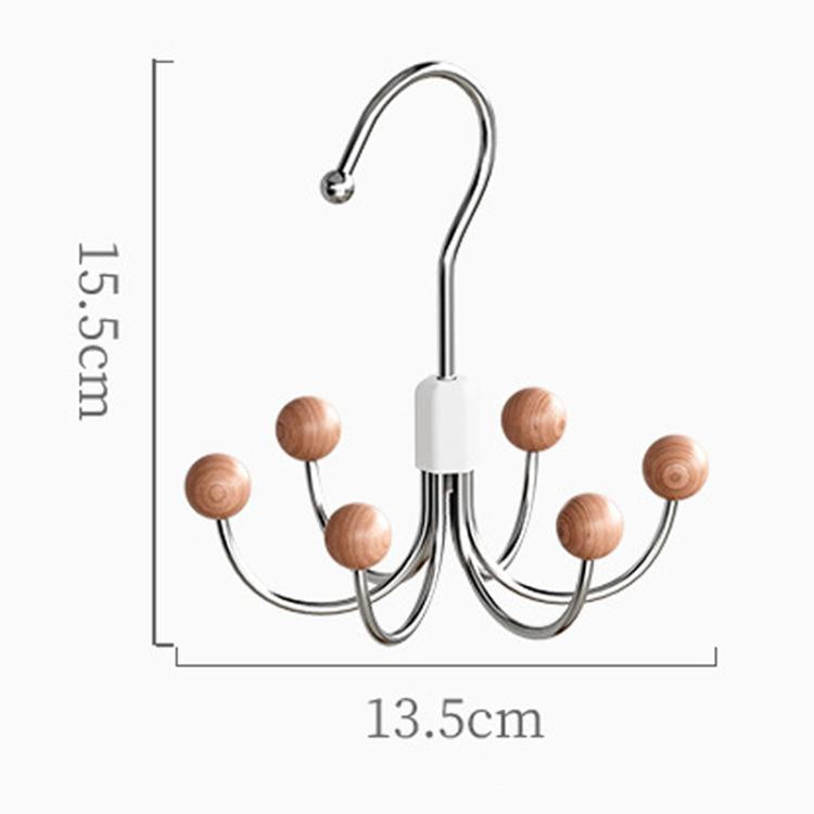 Six Claws Hooks 360 Degree Rotating Wardrobe Bag Hanger Multi-functional Underwear Clothes Storage Hooks