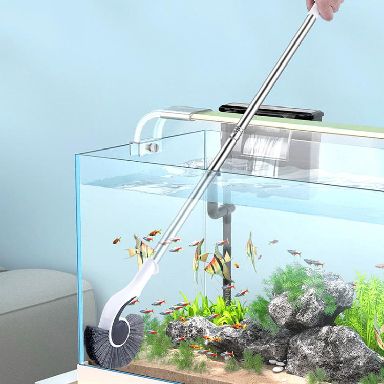 Fish Tank Brush Long Handle Cleaning Algae Removal Tool Inner Wall Cleaning Fish Tank Brush