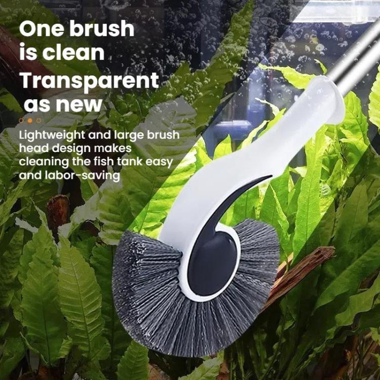 Fish Tank Brush Long Handle Cleaning Algae Removal Tool Inner Wall Cleaning Fish Tank Brush