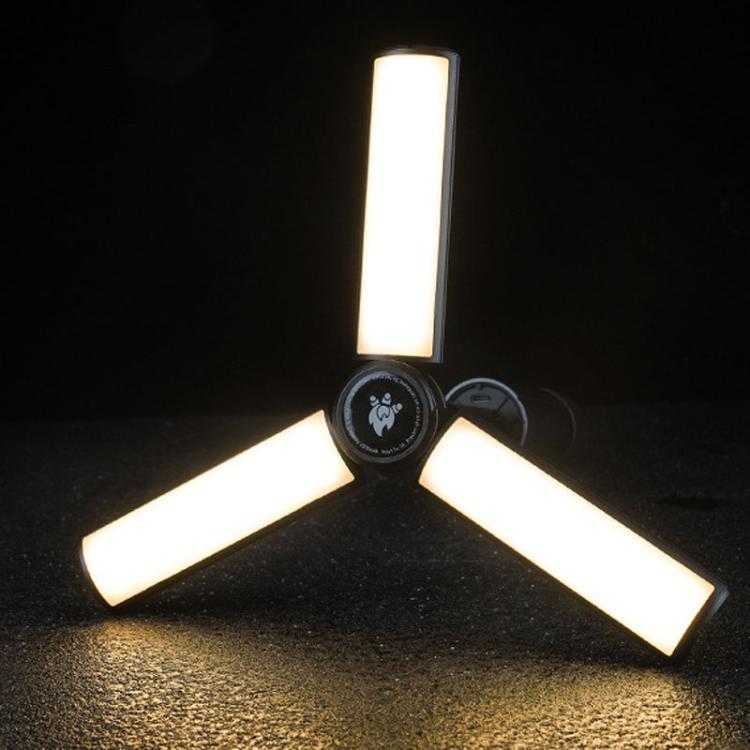 Retractable Camping Lantern Rechargeable Flashlight 25.2-51.8cm Adjustable Height