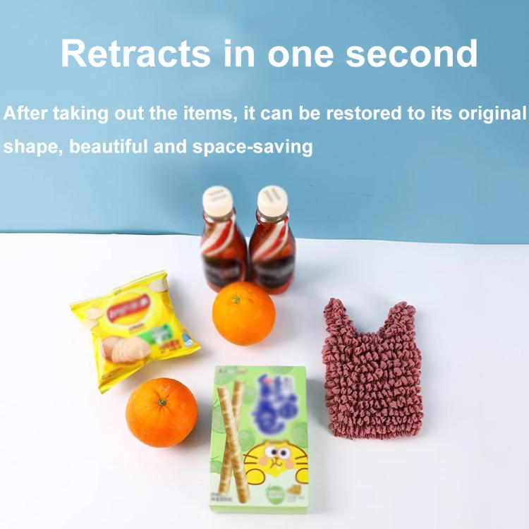 Mini Retractable Bubble Bag Multifunctional Large-capacity Elastic Shopping Bag