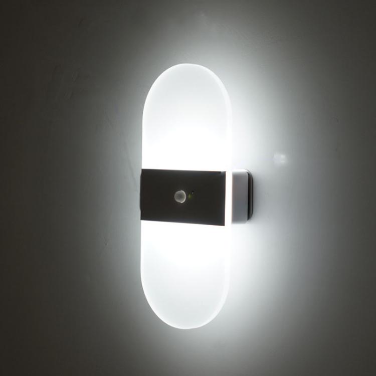 Magnetic Acrylic Smart Induction Night Light Rechargeable Wall Lamp Bedroom Bedside Lamp
