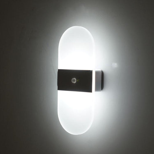 Magnetic Acrylic Smart Induction Night Light Rechargeable Wall Lamp Bedroom Bedside Lamp