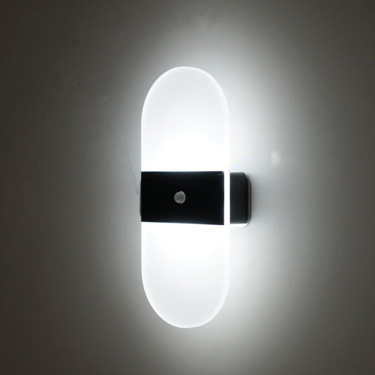Magnetic Acrylic Smart Induction Night Light Rechargeable Wall Lamp Bedroom Bedside Lamp