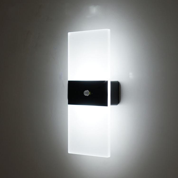Magnetic Acrylic Smart Induction Night Light Rechargeable Wall Lamp Bedroom Bedside Lamp