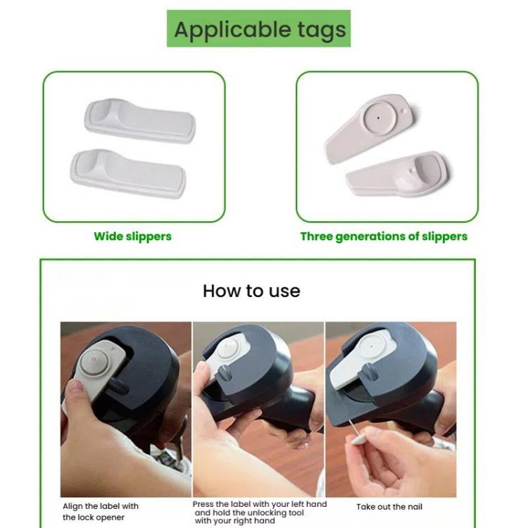 Handheld Security Tag Detacher Clothes Tag Remover for AM-58KHz EAS System