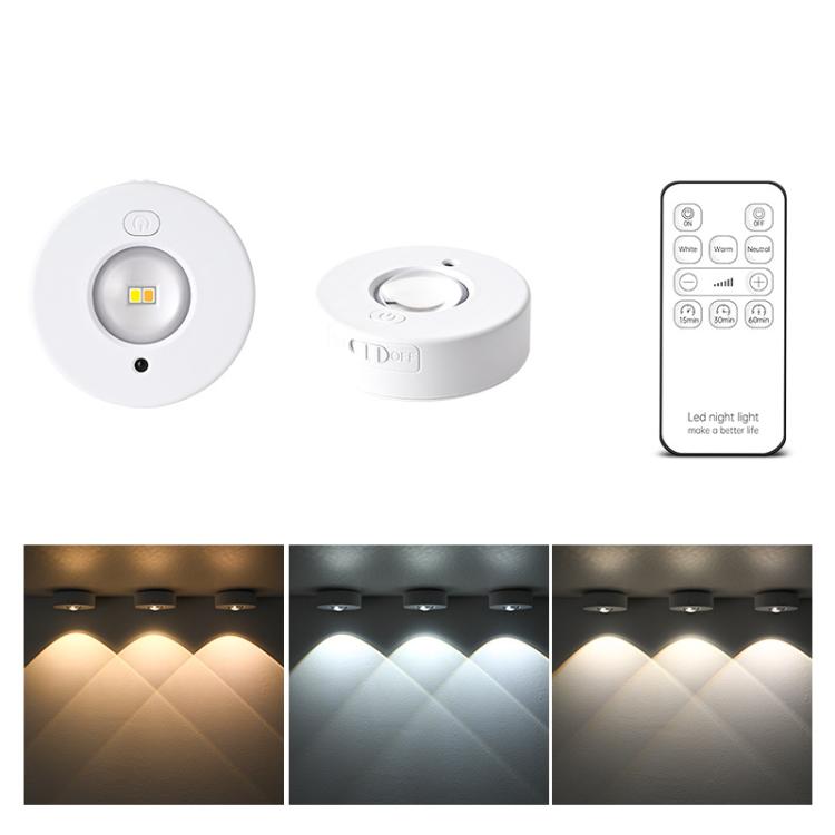Magnetic Puck Light Rechargeable LED Under Cabinet Light With Remote Control