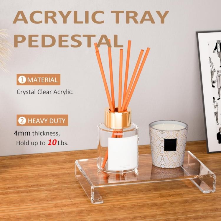 Acrylic Tray Base Dressing Table Storage Rack