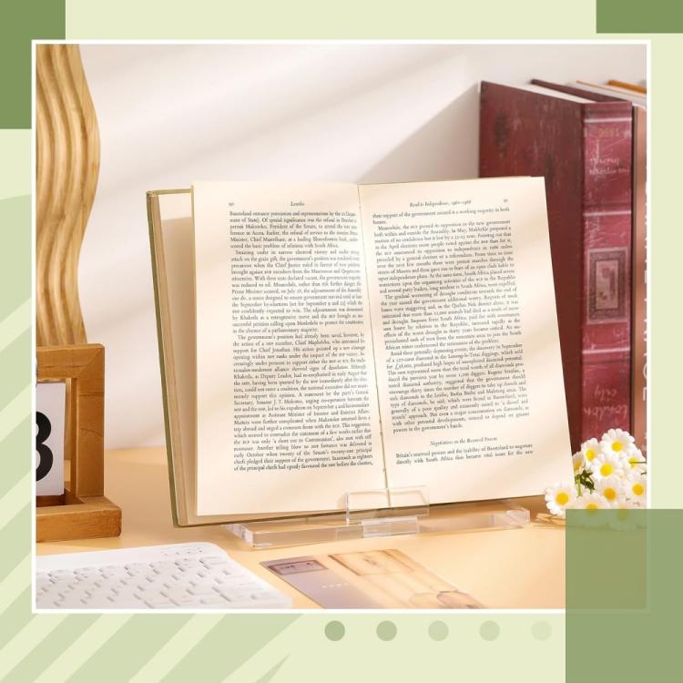 Acrylic Photo Frame Book Picture Plate Stand