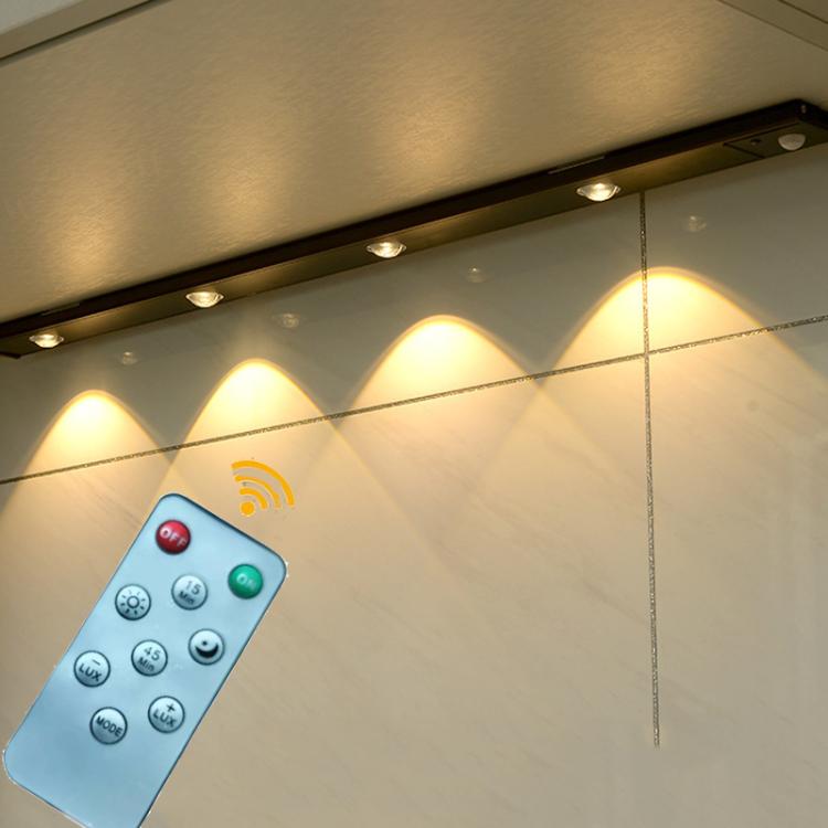 Rechargeable Motion Sensor Light Bar Cabinet Wardrobe Lamp With Remote Control