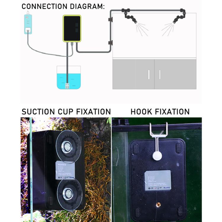 Smart Timer Misting System Kit For Reptile Terrariums Automatic Rainforest Habitat Sprayer