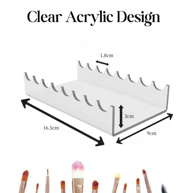 1pc Transparent Acrylic Makeup Brush Storage Display Stand