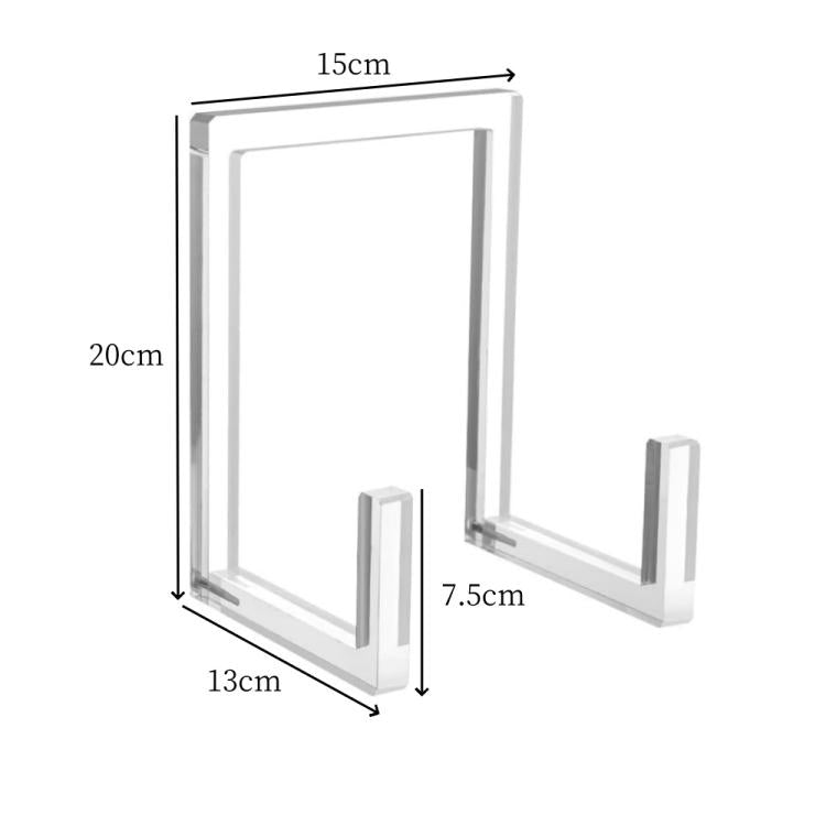 1pc Acrylic Book Picture Frame Plate Stand