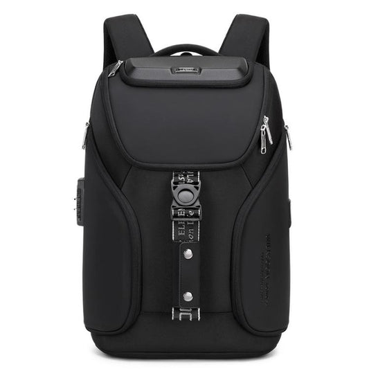 Wiersaam WY68173 Men Waterproof Anti-Theft Business Backpack With Lock & USB Ports