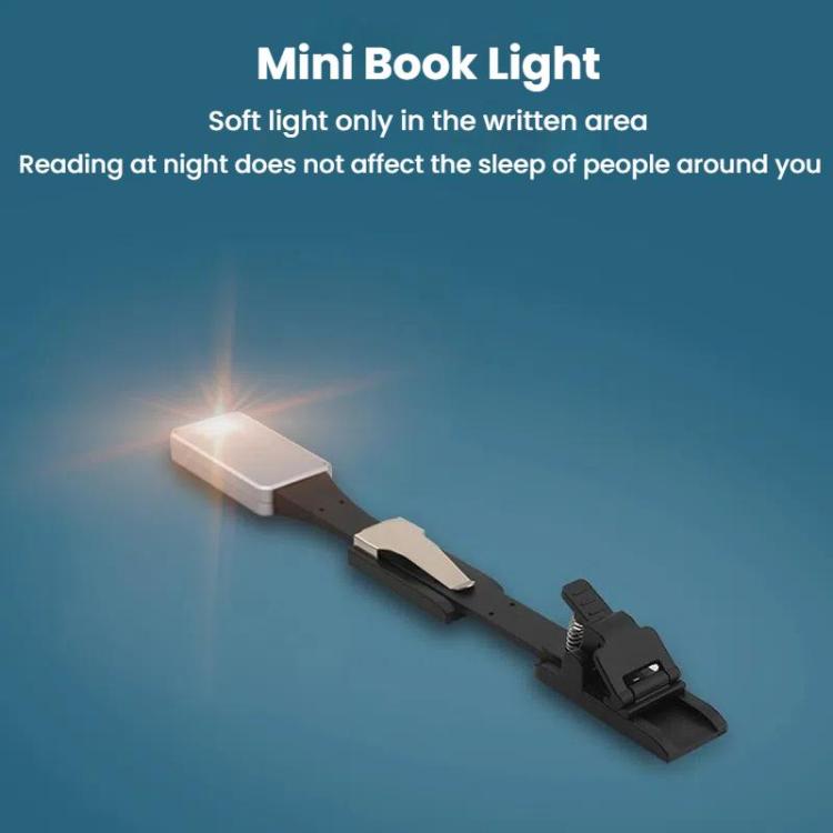 Portable Clip Book Lamp Mini Desk Lamp Learning Reading Rechargeable Clip Bookmark Light
