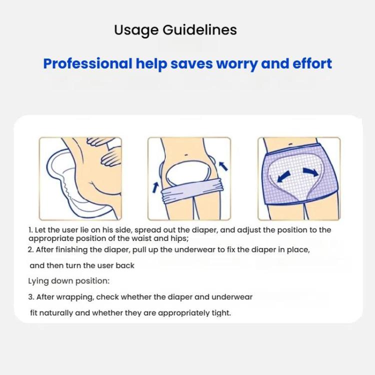 KangYi Doctor 30pcs /Pack 70x37cm Gourd-shaped Diapers for Elderly Adults