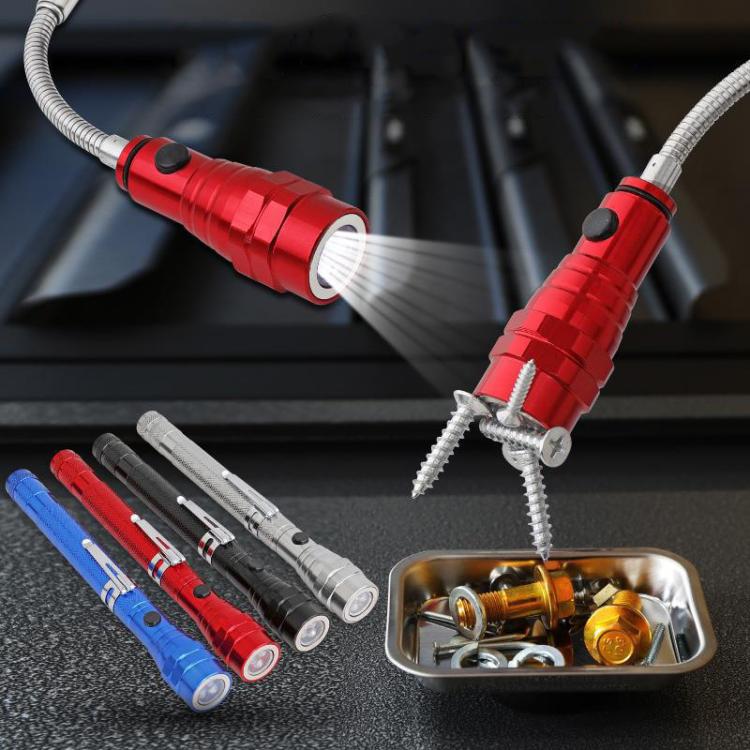 170mm-565mm 3LEDs Light Bendable Telescopic Multifunctional Picker Auto Repair Screw Tool