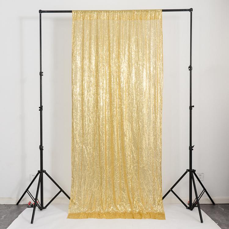 Hotel Wedding Banquet Site Background Curtains Embroidered Cloth Sequin Curtains Festival Party Decoration